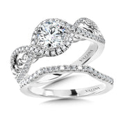 Spiral Diamond Engagement Ring