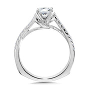 Spiral Diamond Engagement Ring