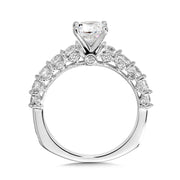 Full-Dress 14K White Gold Diamond Engagement Ring