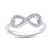 Sterling Silver 0.31 Carat Infinity Ring