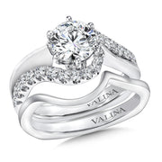 Spiral Style Diamond Engagement Ring