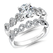 Spiral Style Diamond Engagement Ring
