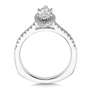 Marquise Shape Halo Engagement Ring