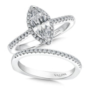 Marquise Shape Halo Engagement Ring