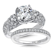 14K Two-Tone Gold Vintage Statement Diamond Engagement Ring