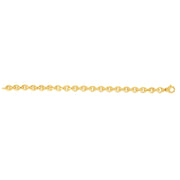 14K Yellow Gold Oval Rolo Inspired Link Chain Necklace