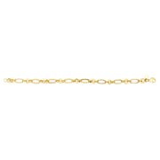 14K Yellow Gold Elongated Oval Link Chain Necklace