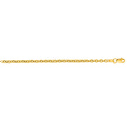 14K Yellow Gold 2.9mm Lite Forsantina Chain Necklace