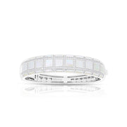 Sterling Silver Regal Mother-of-Pearl Bangle