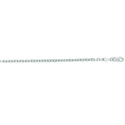 14K White Gold 3.1mm Diamond Cut Cable Chain Necklace