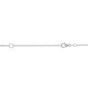 14K White Gold 1.2mm Extendable Chain Necklace