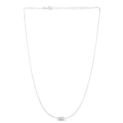14K White Gold Angel Wing Necklace