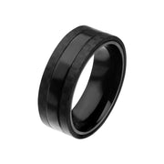 Black Plated Center with Solid Carbon Fiber Ring