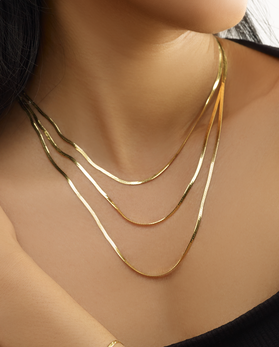 Gold Herringbone Necklace | Women's Jewelry | Kemmi Collection - KEMMI  Collection