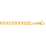 10K Yellow Gold 5.3mm Lite Comfort Curb Chain Necklace