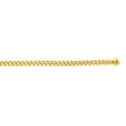 10K Yellow Gold 10.7mm Semi-Solid Classic Miami Cuban Necklace