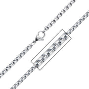 Stainless Steel Bold Box Chain Necklace