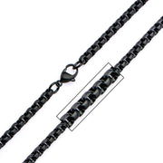 4mm Bold Round box Chain Necklace