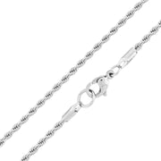 Steel French Rope Chain Necklace