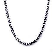 Steel Blue Plated Franco Chain Necklace