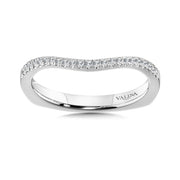14K White Gold Oval Halo Infinity Engagement Ring Matching Wedding Band