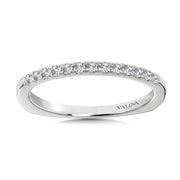 14K White Gold Diamond Lace Engagement Ring Matching Wedding Band
