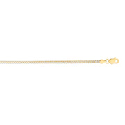 14K Two-Tone Gold 2.3mm Round Pave Franco Chain Necklace