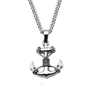 Stainless Steel Anchor Pendant with Chain Necklace