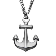 Stainless Steel Antiqued Finish Nautical Anchor Pendant