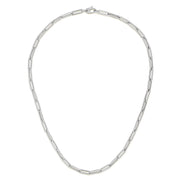 14K White Gold 4.2mm Paperclip Chain Necklace